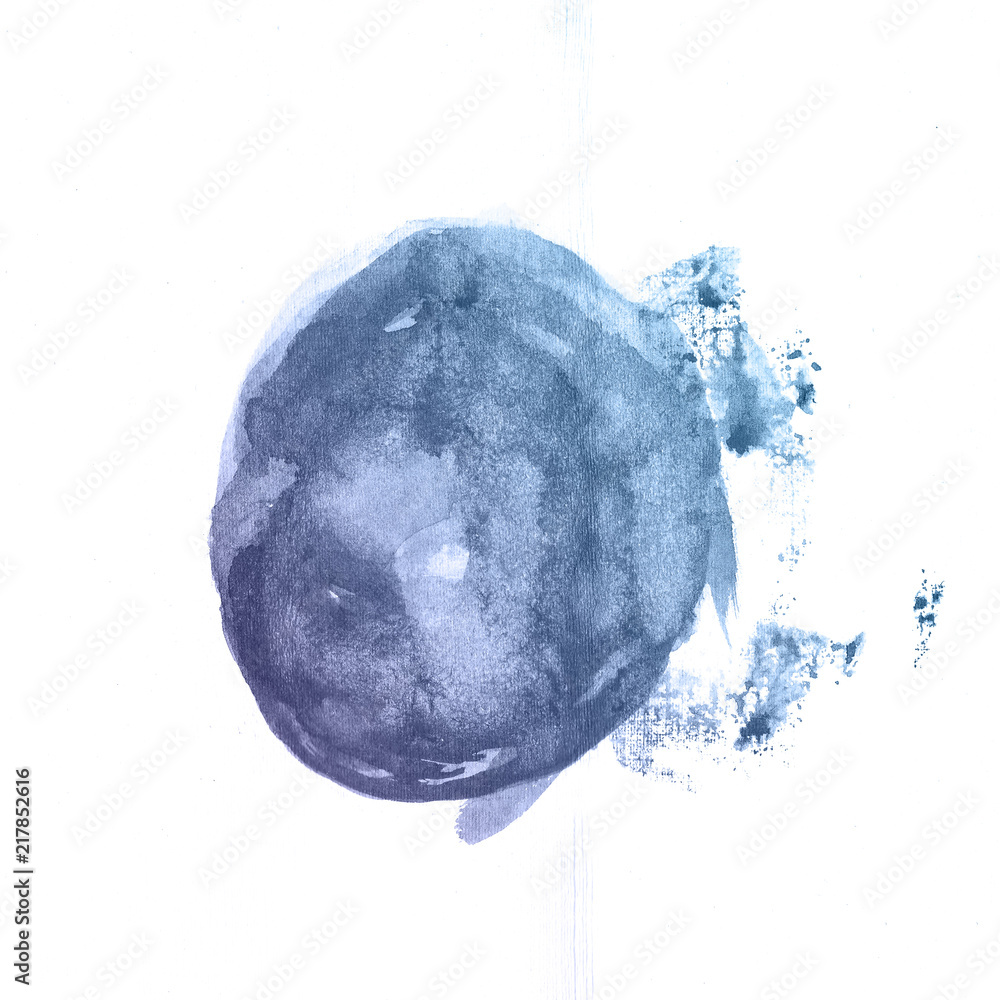 Blue planet watercolor paint background. Blue planet watercolor paint background.