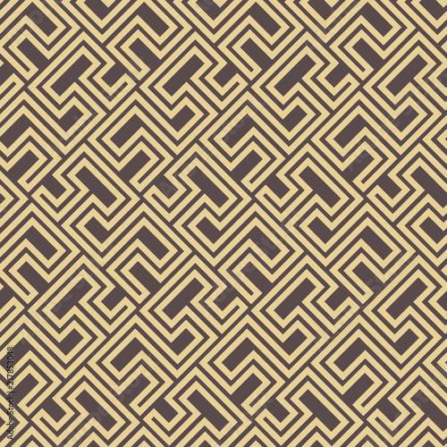 Seamless background for your designs. Modern golden ornament. Geometric abstract pattern