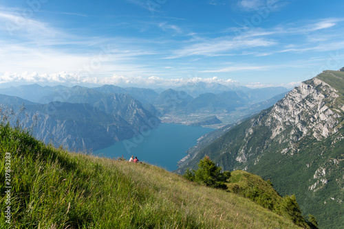 Fototapeta Naklejka Na Ścianę i Meble -  View from Malcesine Lake Garda