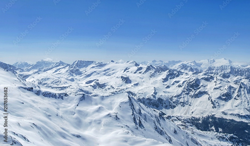 Winter Alps panorama