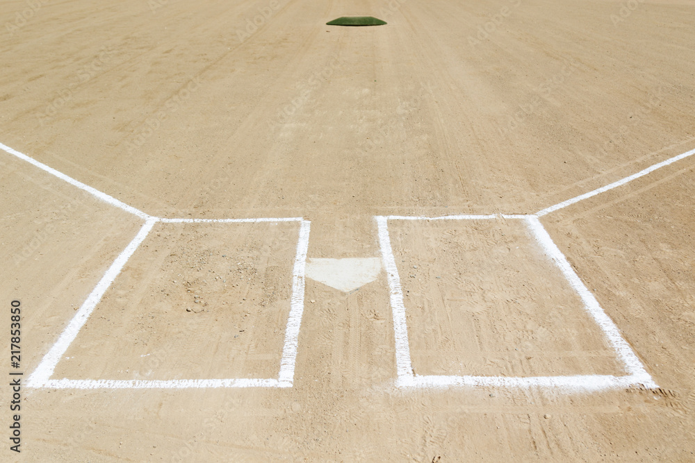 Baseball field chalk lines