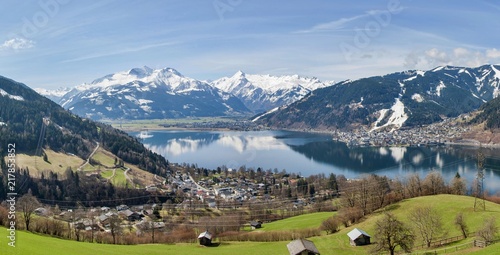 Panorama of Alps with Zell am See