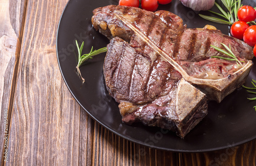 Fotografie Grilled porterhouse beef steak