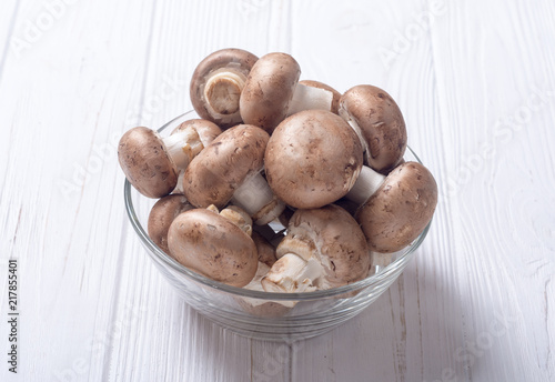 Fresh raw royal champignon