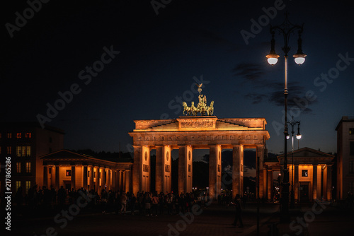 Brandenburgertor bei Nacht, Berlin