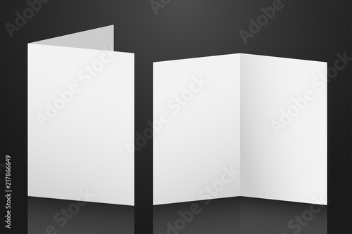 Paper mock up set blank template for card, brochure, flyer, poster etc.