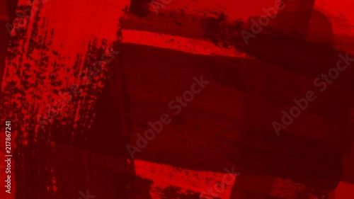Animated red brush strokes background for arts and horror themed titles.