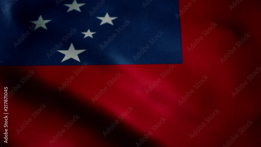 Flag of Samoa, slow motion waving. Looping animation. Ideal for sport events, led screen, international competitions, motion graphics etc. Flag of Samoa, slow motion waving. Looping animation. Ideal for sport events, led screen, international competitions, motion graphics etc.