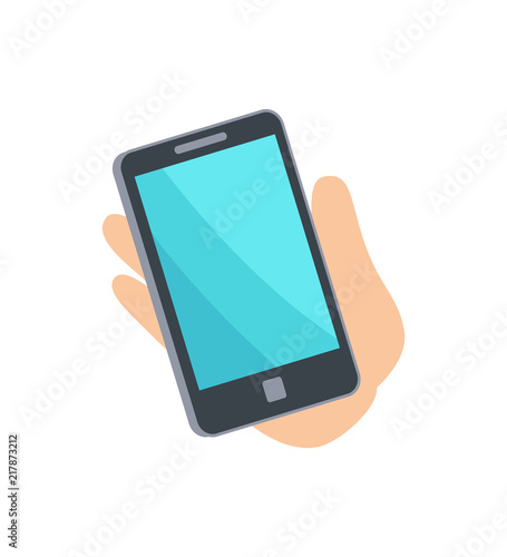 Mobile Phone Smartphone Hand Vector Illustration