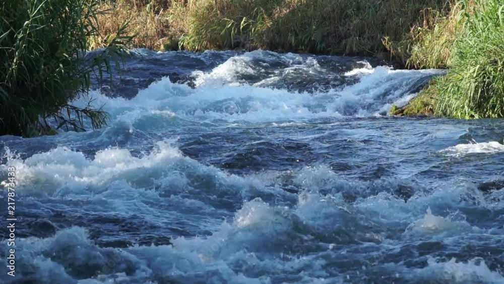 Powerful river duden, water stream with foam. Powerful river duden, water stream with foam.