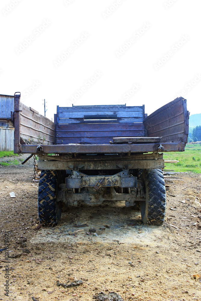 Obraz premium The body of an old truck
