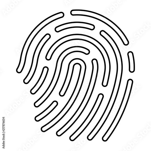 Polizei Icon - Fingerabdruck