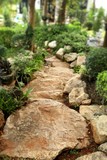 Stone path in garden