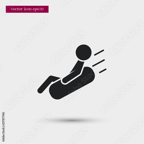 Waterpark icon. Simple travel element illustration. Holiday symbol design from summer collection. Can be used in web and mobile.