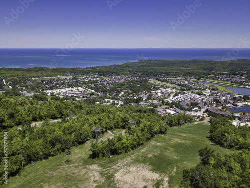 Aerial View Of The Blue Mountains, Ontario canada