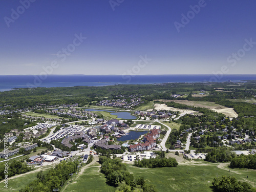 Aerial View Of The Blue Mountains, Ontario canada