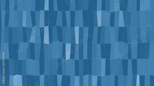 Seamless blue mosaic pattern in retro style. Moving animation with abstract texture floating.
