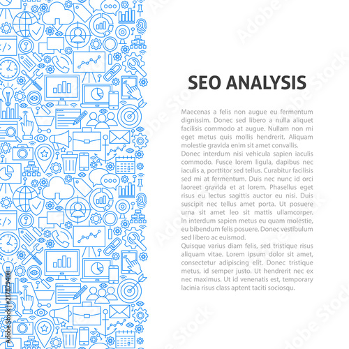 Seo Analysis Line Pattern Concept
