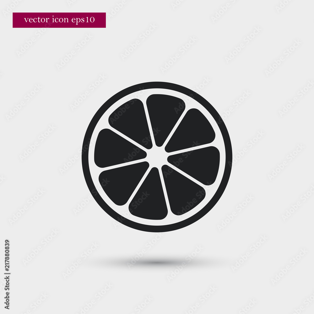 Orange icon. Simple vacation element illustration. Holiday symbol design from summer collection. Can be used in web and mobile. Orange icon. Simple vacation element illustration. Holiday symbol design from summer collection. Can be used in web and mobile.