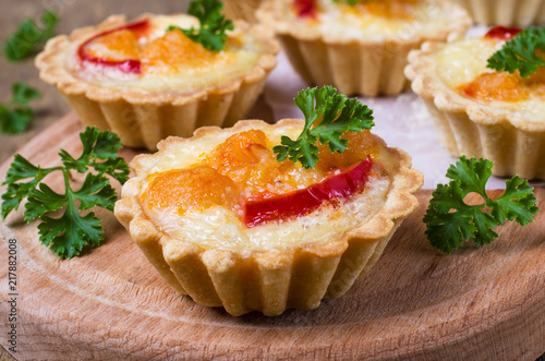 Tartlets with vegetables