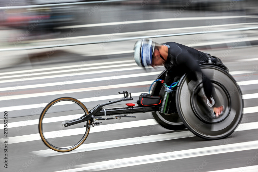 Obraz premium athletic competition wheelchair users