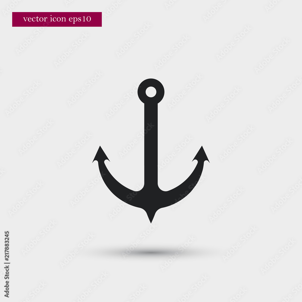 Anchor icon. Simple vacation element illustration. Holiday symbol design from summer collection. Can be used in web and mobile. Anchor icon. Simple vacation element illustration. Holiday symbol design from summer collection. Can be used in web and mobile.