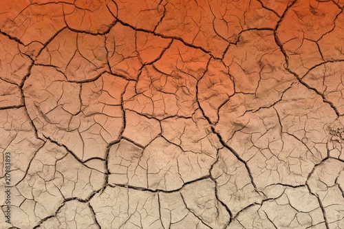 Cracked ground. Dry Earth background. Global warming concept