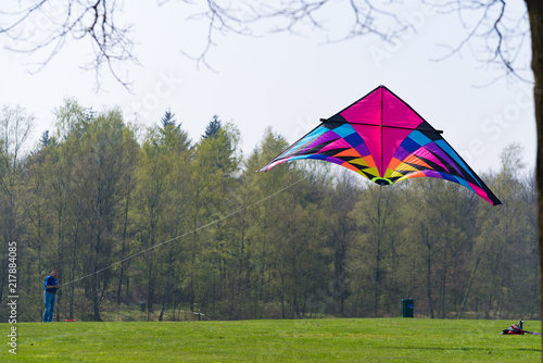 Fototapeta Naklejka Na Ścianę i Meble -  man with kite