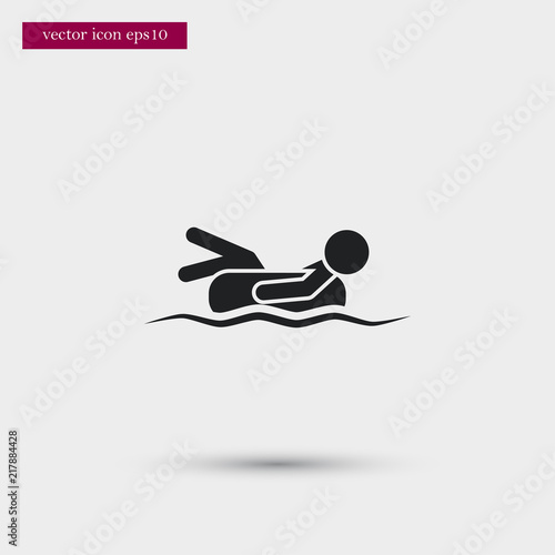 Waterpark icon. Simple travel element illustration. Holiday symbol design from summer collection. Can be used in web and mobile.