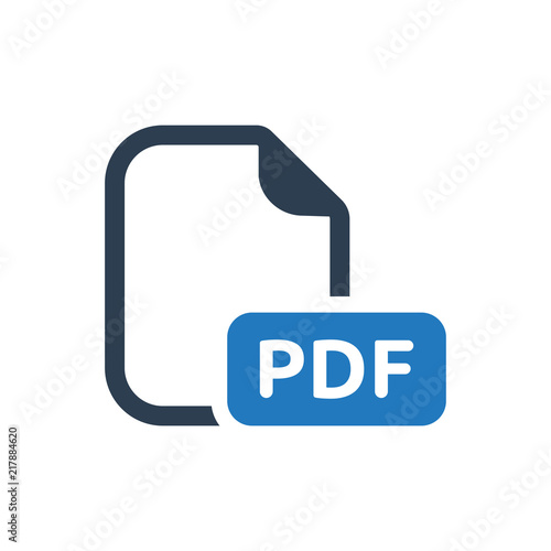 PDF file icon photo