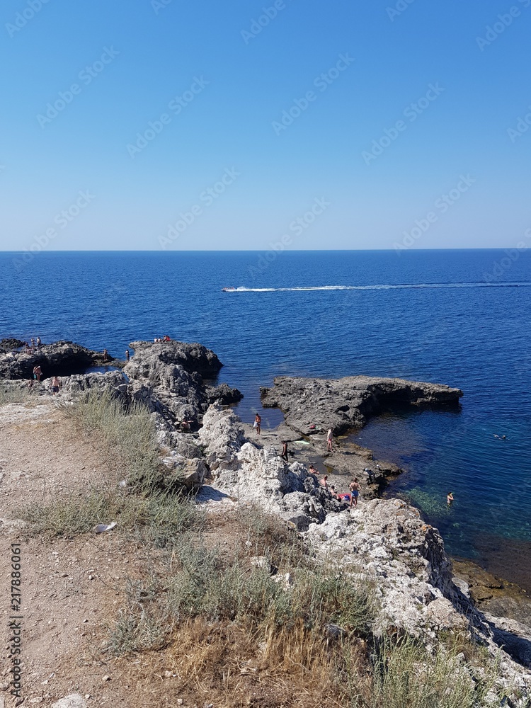 view of the Black Sea from Cape Tarkhankut in the Crimea