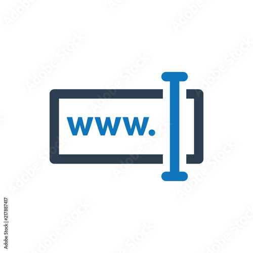 Browser URL typing  icon