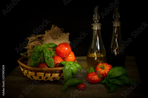 Fototapeta Naklejka Na Ścianę i Meble -  tomato ingredient salad