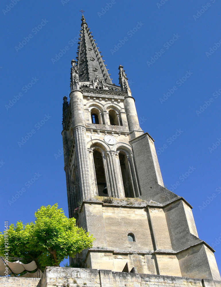 Tower bell of the church of Saint-Emilion, Gironde, France