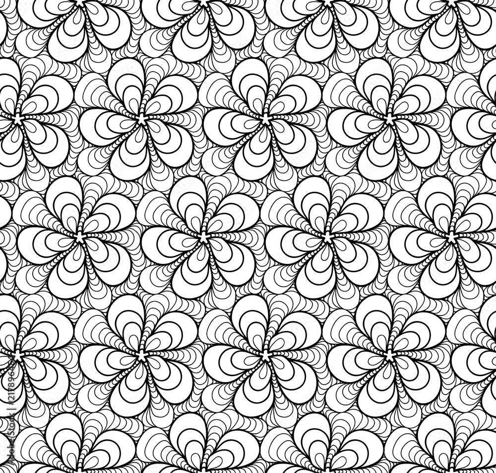 Vector floral background of drawn lines Vector floral background of drawn lines