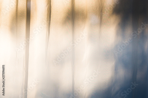 abstract sheer curtains shadows