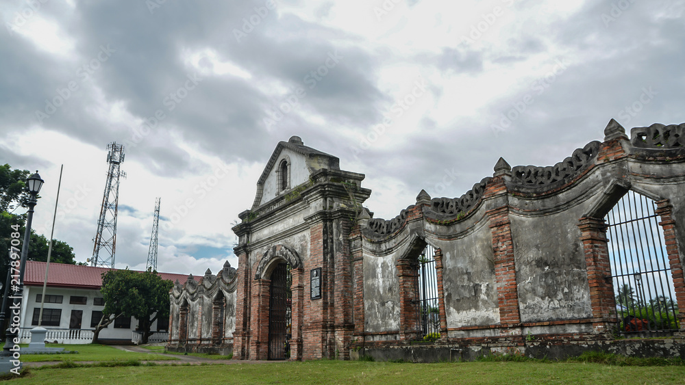 Obraz premium Entrance to the Nagcarlan Underground Cemetery in Nagcarlan, Laguna, Philippines