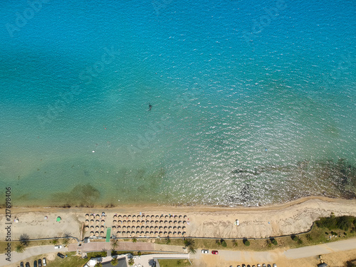 Beach at Nea Roda at Chalki...