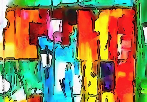 Εκτύπωση καμβά Visual modern pop art