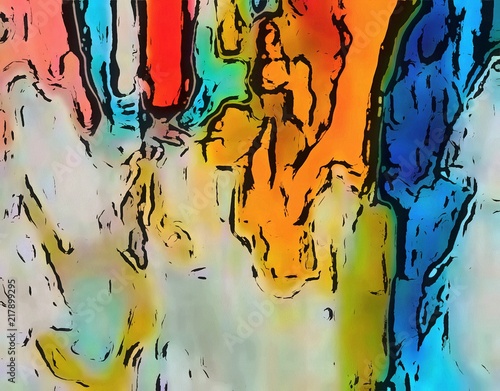 Bilde på lerret Visual modern pop art