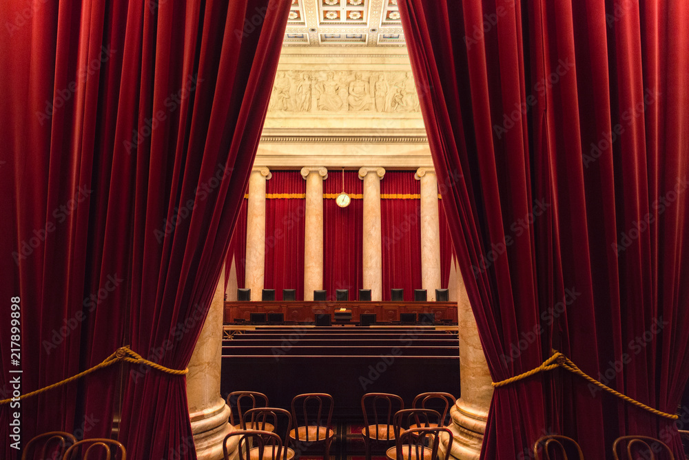 United States Supreme Court Chamber - obrazy, fototapety, plakaty 