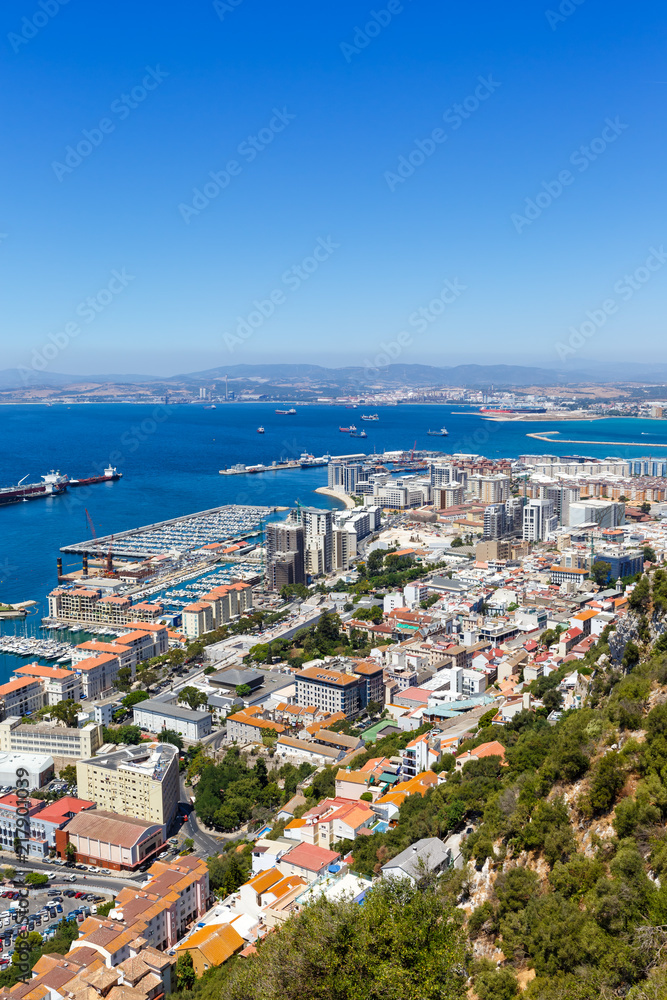 Gibraltar Hafen Stadt Hochformat