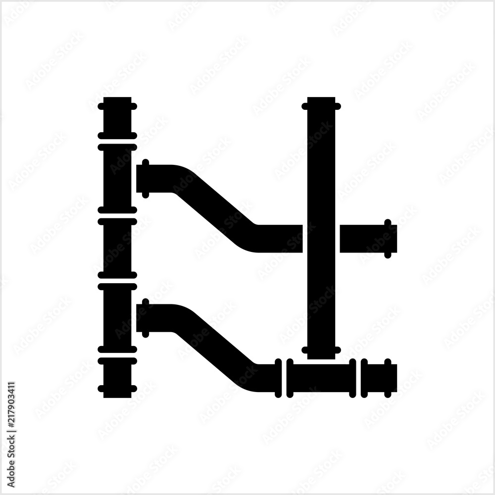 Pipe Icon, Pipe Fitting Icon, Water, Gas, Oil Pipeline, Plumbing Work Pipe Icon, Pipe Fitting Icon, Water, Gas, Oil Pipeline, Plumbing Work