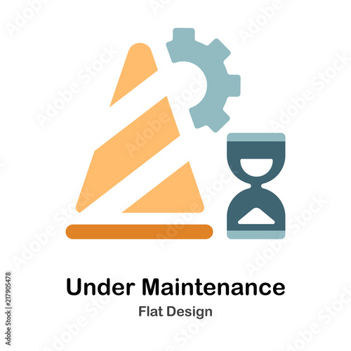 Under Maintenance Flat Icon