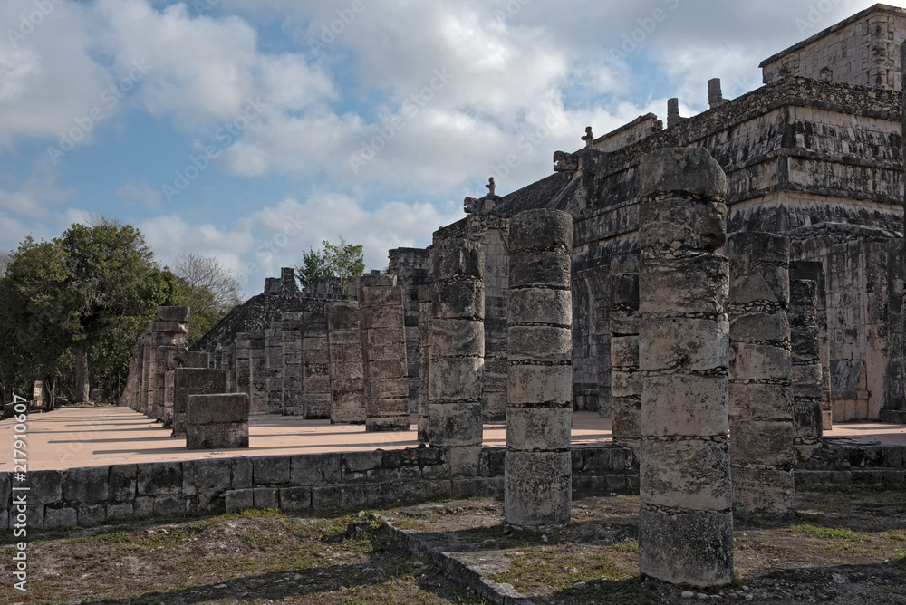 ruins, pyramid and temples in Chichen Itza, Yucatan, Mexico4 ruins, pyramid and temples in Chichen Itza, Yucatan, Mexico4