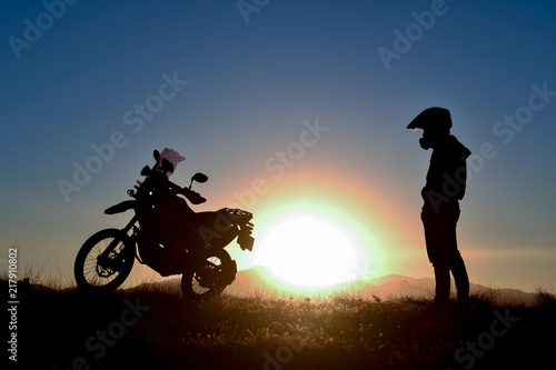 motorbike travel and break time