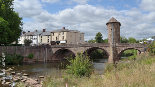 Pont médiéval de Monmouth au Pays de Galles