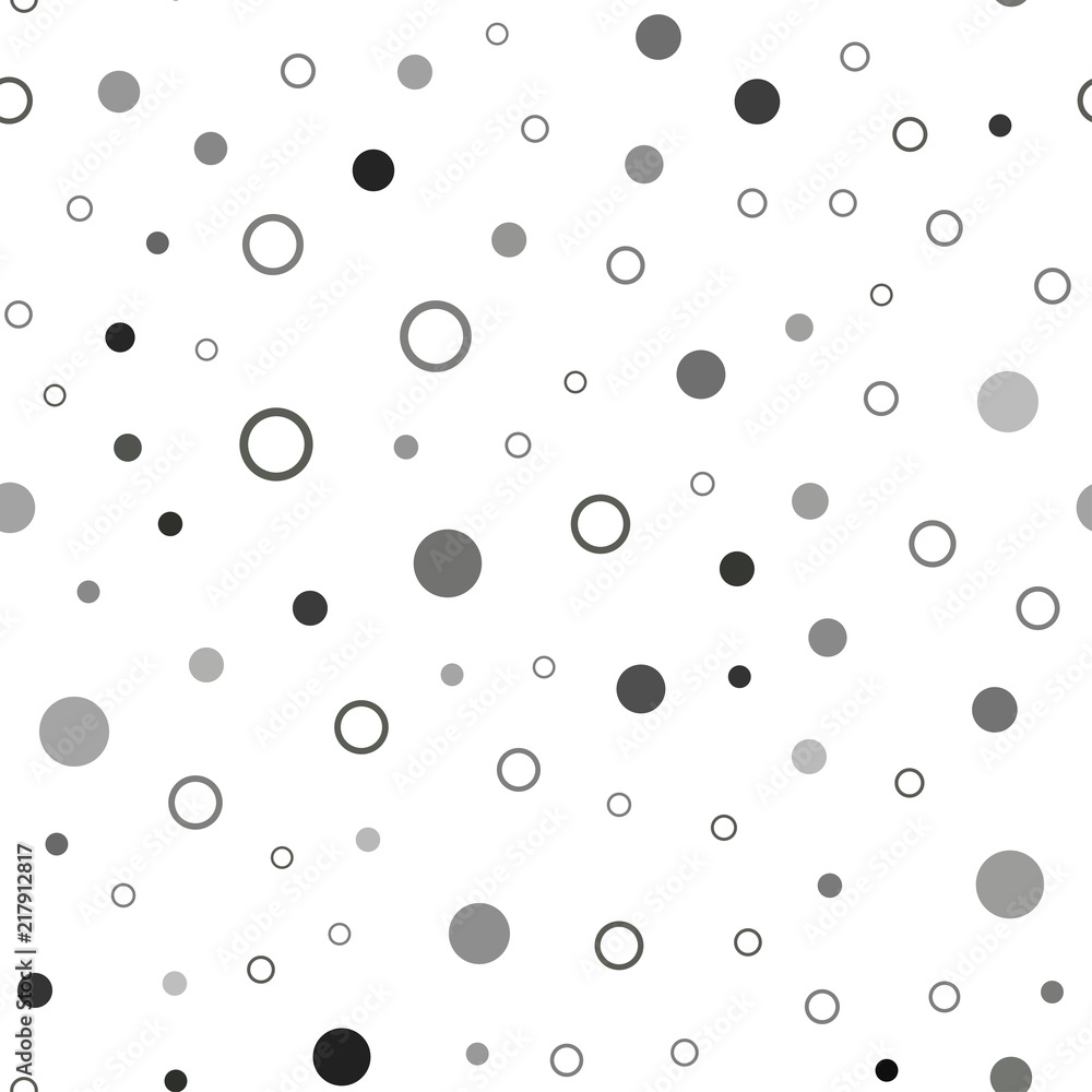 Light Gray vector seamless template with circles.