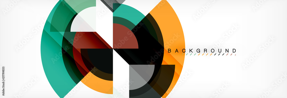 Vector circular geometric abstract background Vector circular geometric abstract background