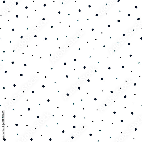 Dark Green vector seamless backdrop with dots.